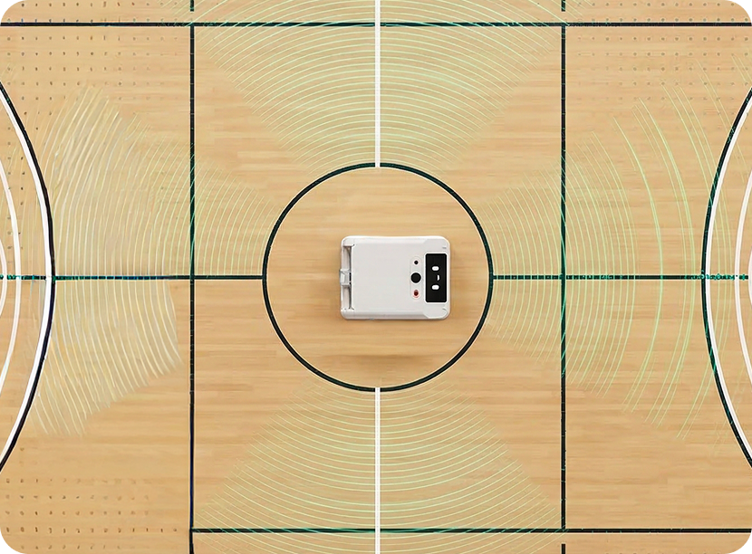 Jimmy FIT cartographiant un terrain de basket