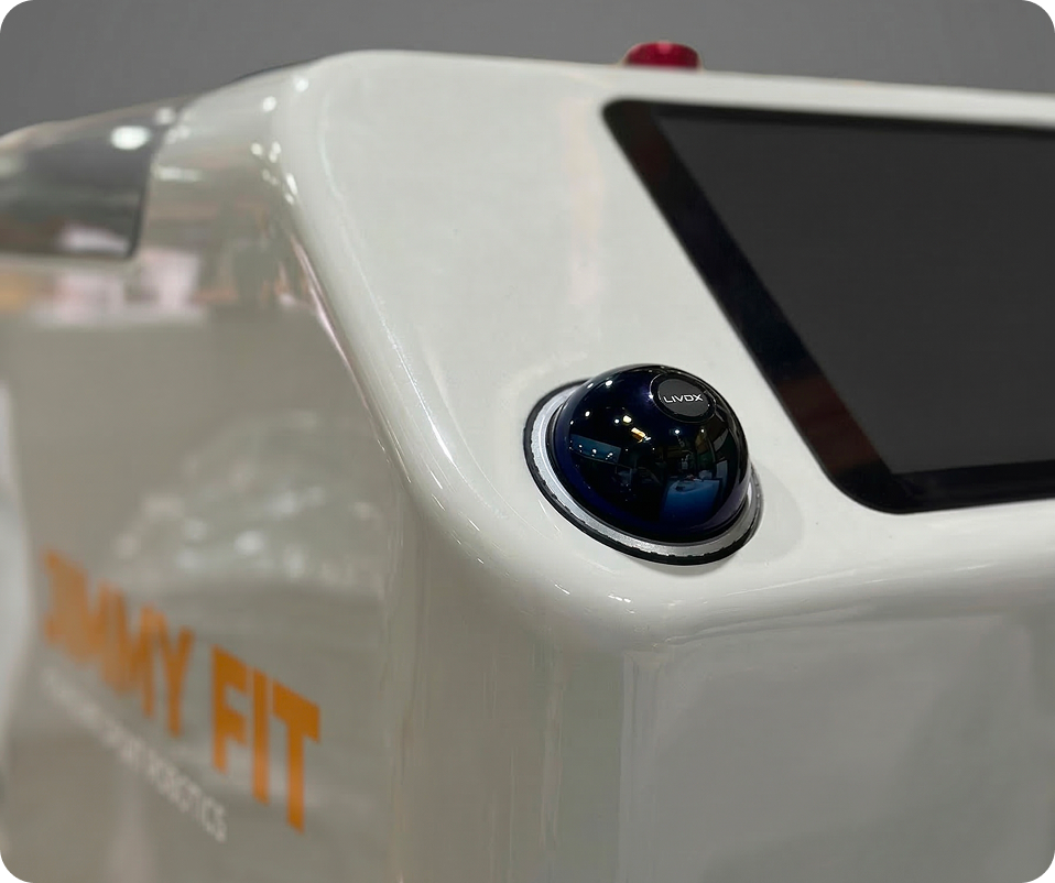 Capteur LIDAR Livox embarqué sur le Jimmy FIT