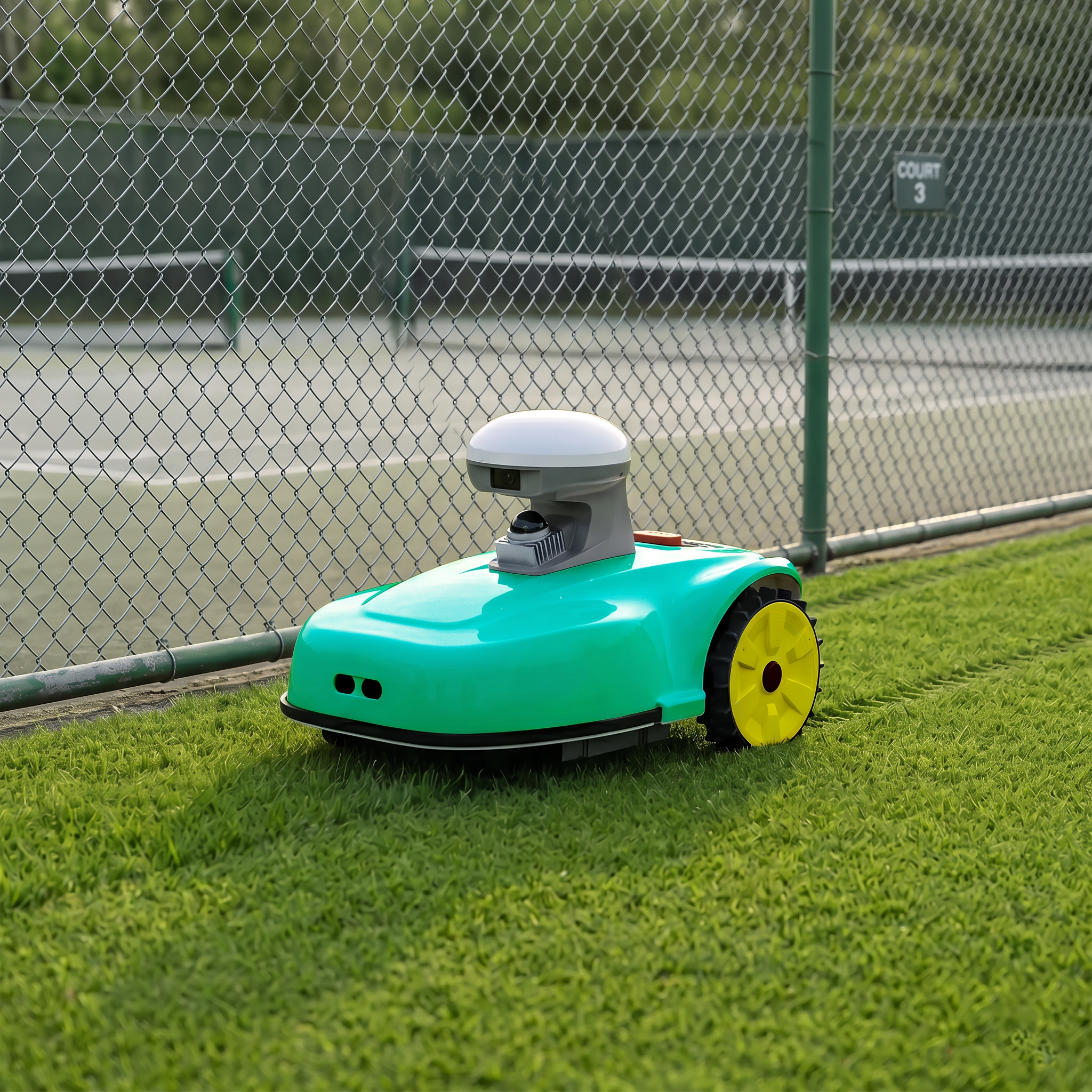 Moxy LITE RTK en tonte dans un espace vert